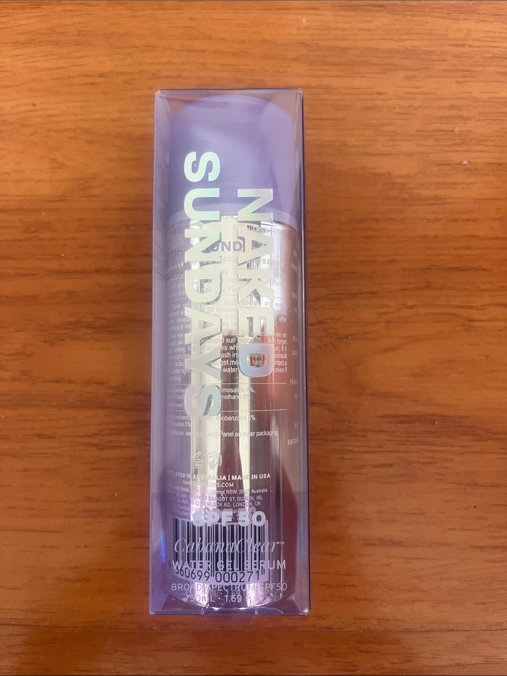NAKED SUNDAYS CabanaClear Water Gel Serum Sunscreen SPF 50